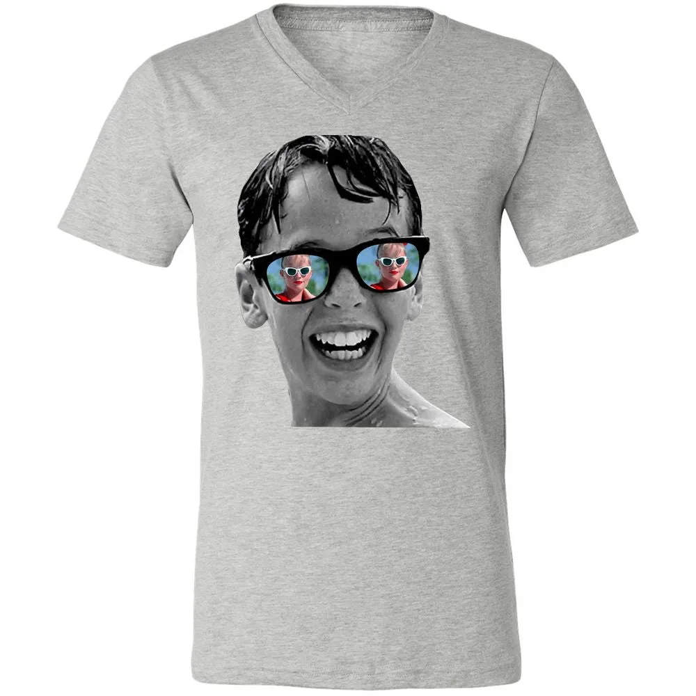 Unisex V-Neck T-Shirt - DGPL9E3P - Athletic Heather - 7
