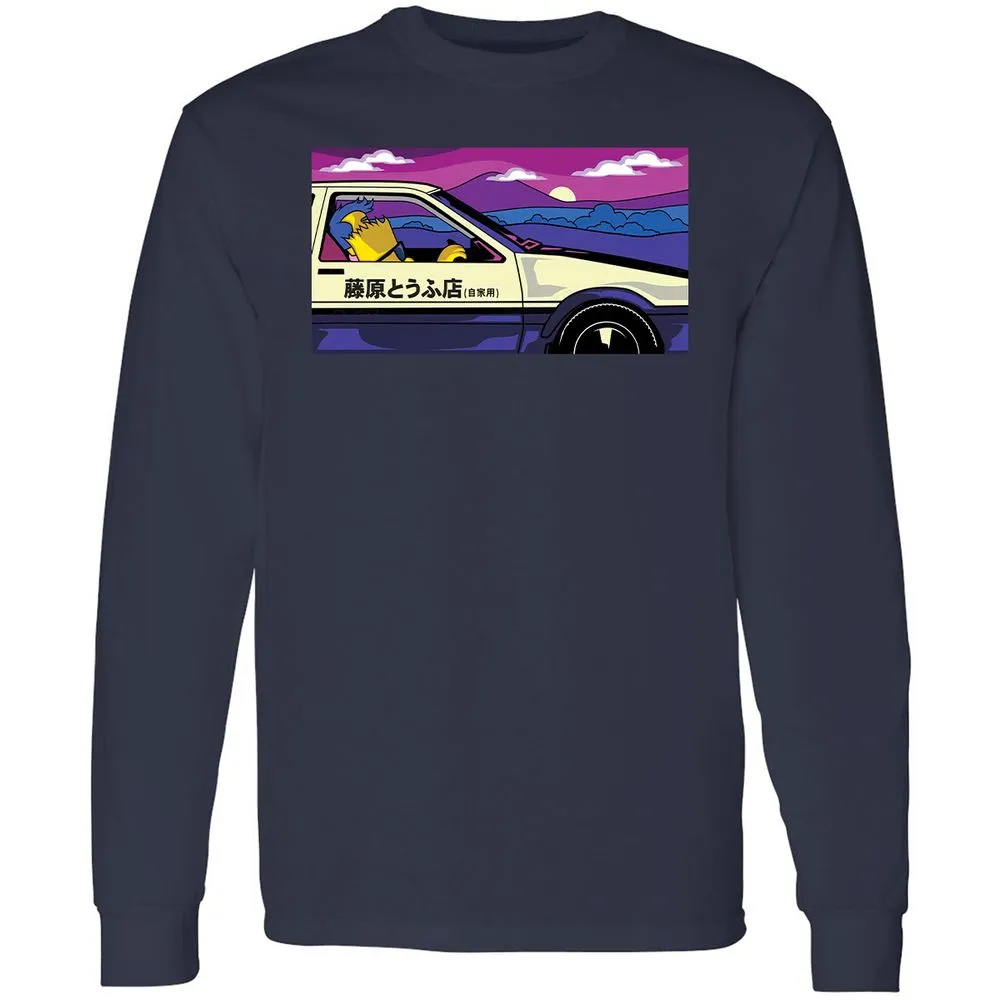 Long Sleeve T-Shirt - 9ETDAZSK - Navy - 2