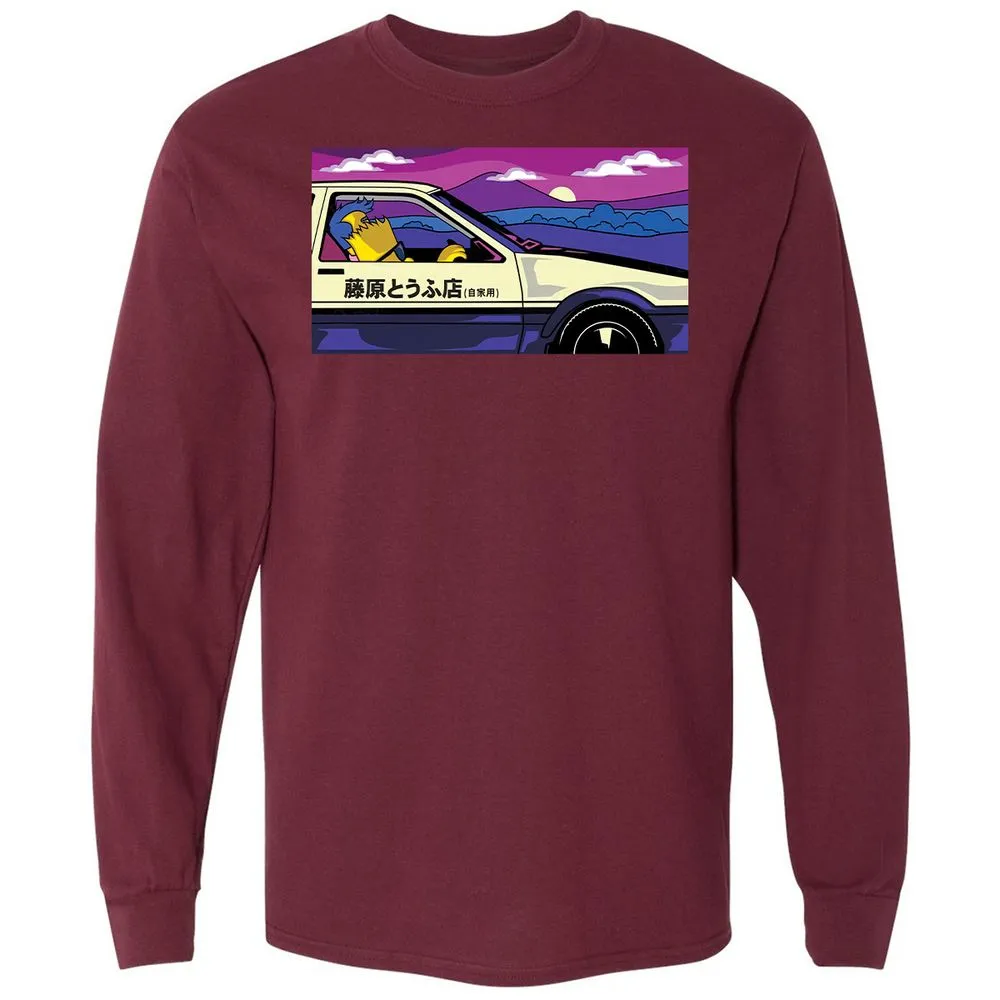 Long Sleeve T-Shirt - 9ETDAZSK - Maroon - 11
