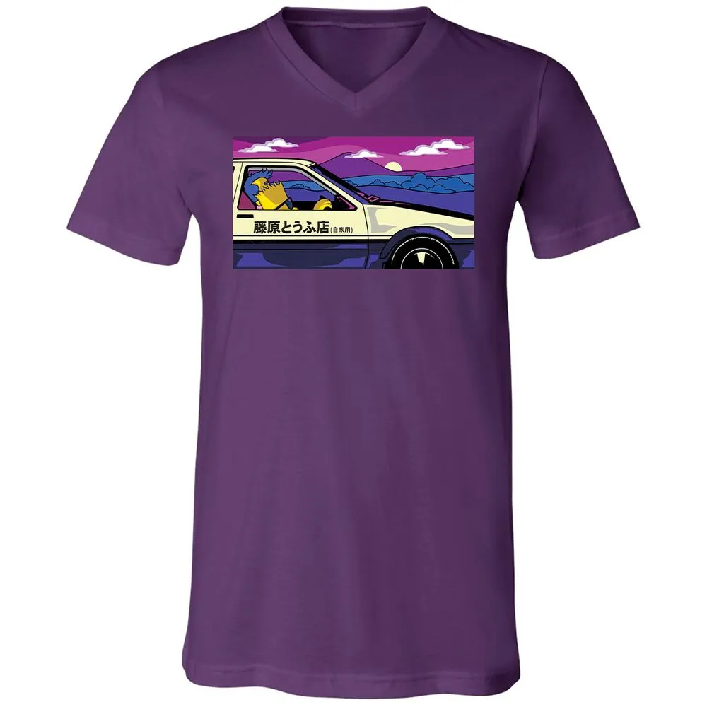 Unisex V-Neck T-Shirt - RKTEVZNB - Team Purple - 9