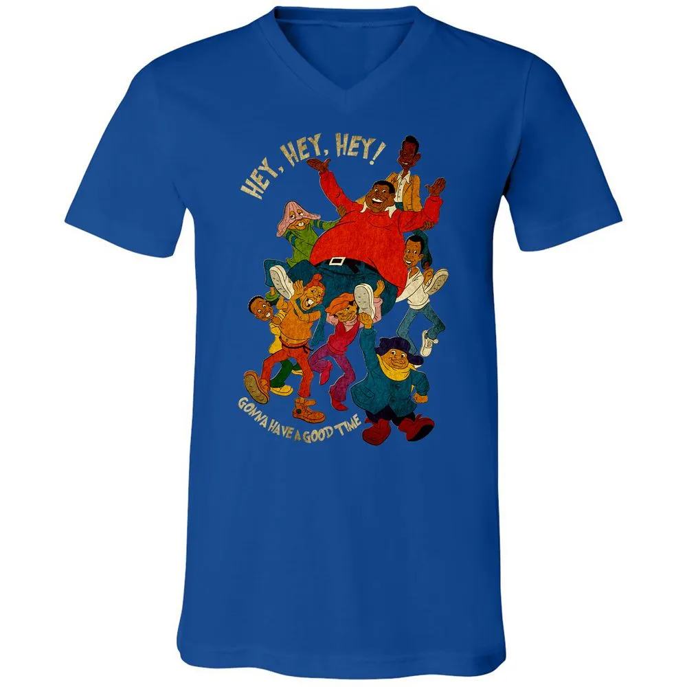 Unisex V-Neck T-Shirt - VMLU28QW - True Royal - 4