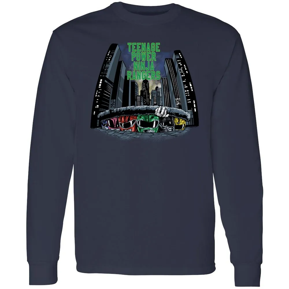 Long Sleeve T-Shirt - FFBBYJKH - Navy - 2