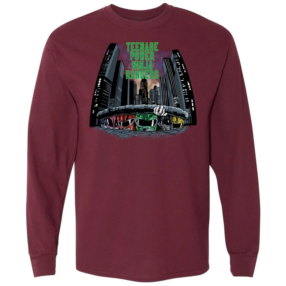 Long Sleeve T-Shirt - FFBBYJKH - Maroon - 11
