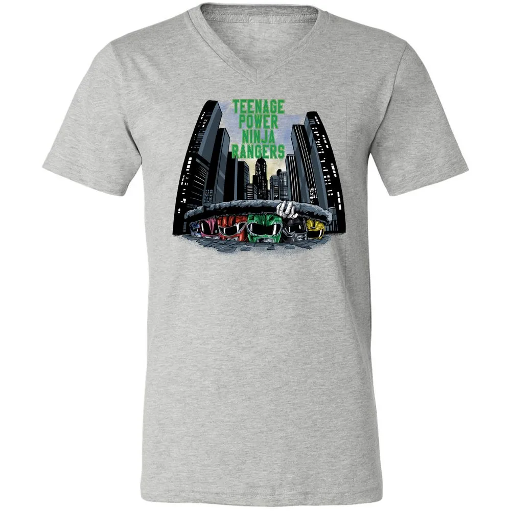 Unisex V-Neck T-Shirt - JHF82JBQ - Athletic Heather - 7