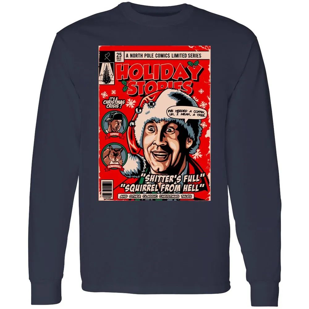 Long Sleeve T-Shirt - 8SQXNYMY - Navy - 2