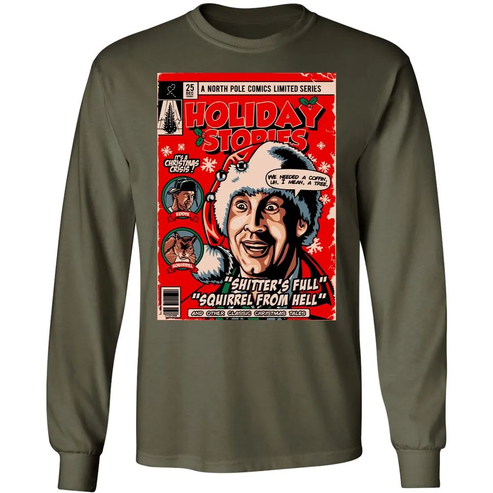 Long Sleeve T-Shirt - 8SQXNYMY - Military Green - 16