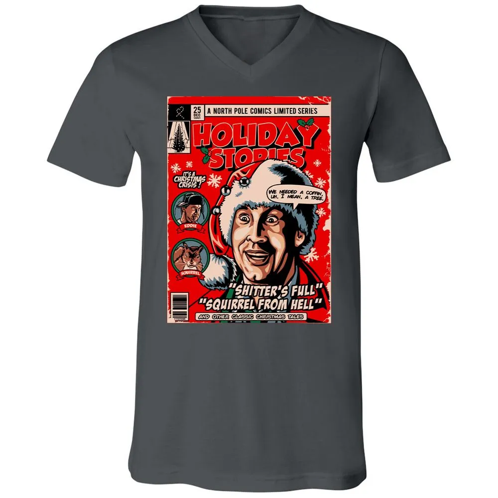 Unisex V-Neck T-Shirt - XWBZ11K1 - Asphalt - 12