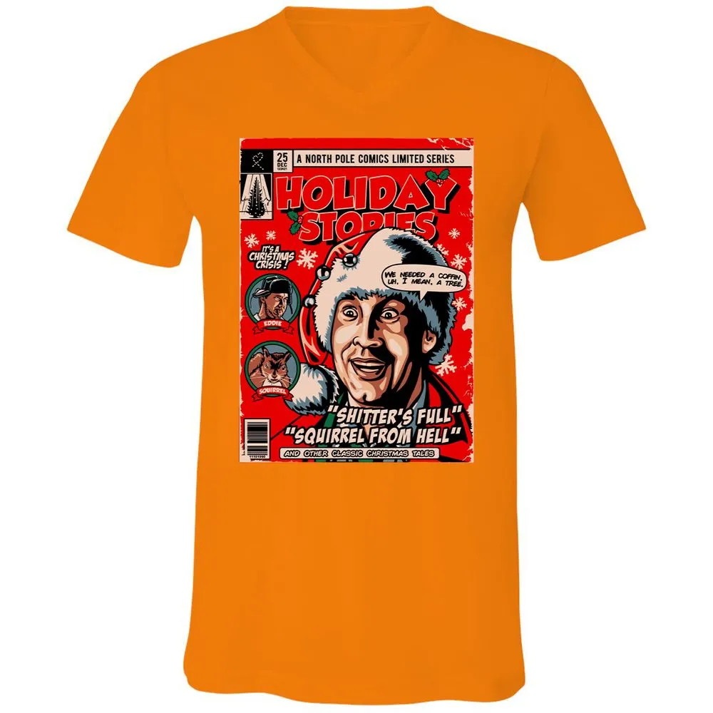 Unisex V-Neck T-Shirt - XWBZ11K1 - Orange - 11