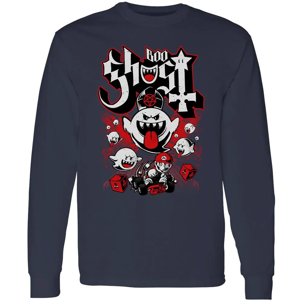 Long Sleeve T-Shirt - 6HD7S4GQ - Navy - 2