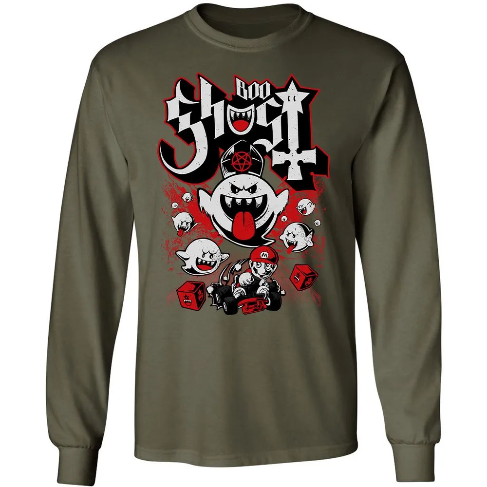 Long Sleeve T-Shirt - 6HD7S4GQ - Military Green - 16