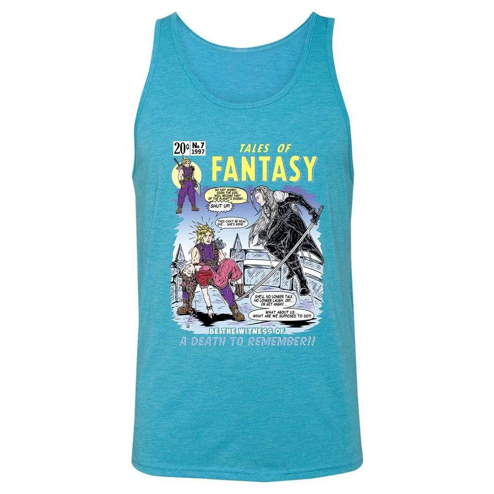 Unisex Jersey Tank - HUE2GDYF - Aqua Triblend - 3