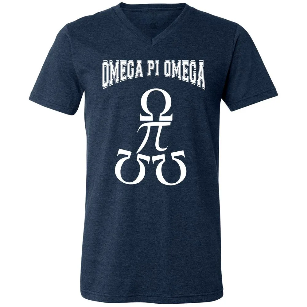 Unisex V-Neck T-Shirt - MTV8D1KS - Heather Navy - 15