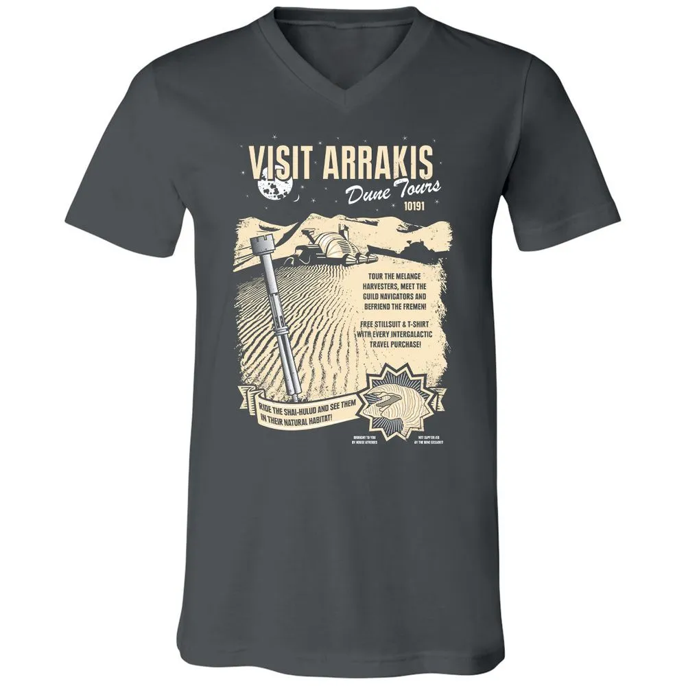 Unisex V-Neck T-Shirt - XM5NAZT2 - Asphalt - 12
