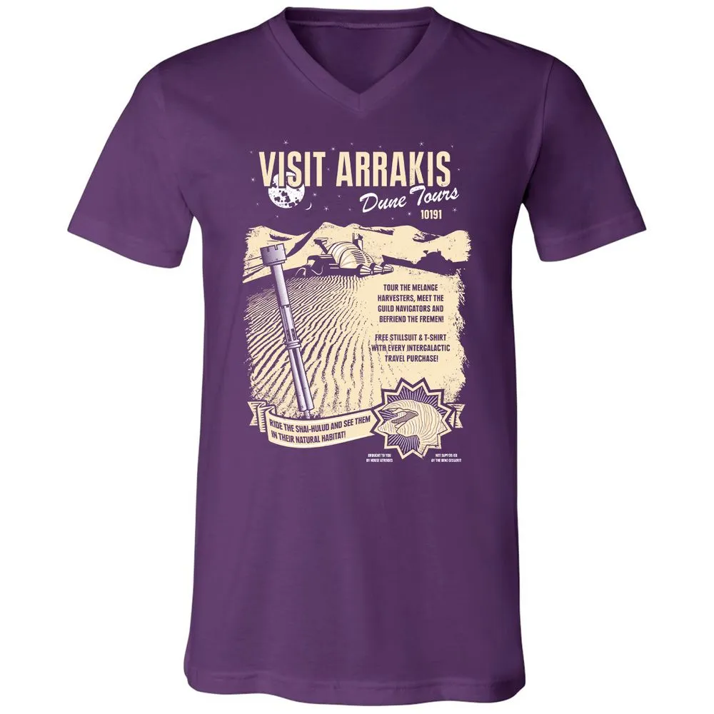 Unisex V-Neck T-Shirt - XM5NAZT2 - Team Purple - 9