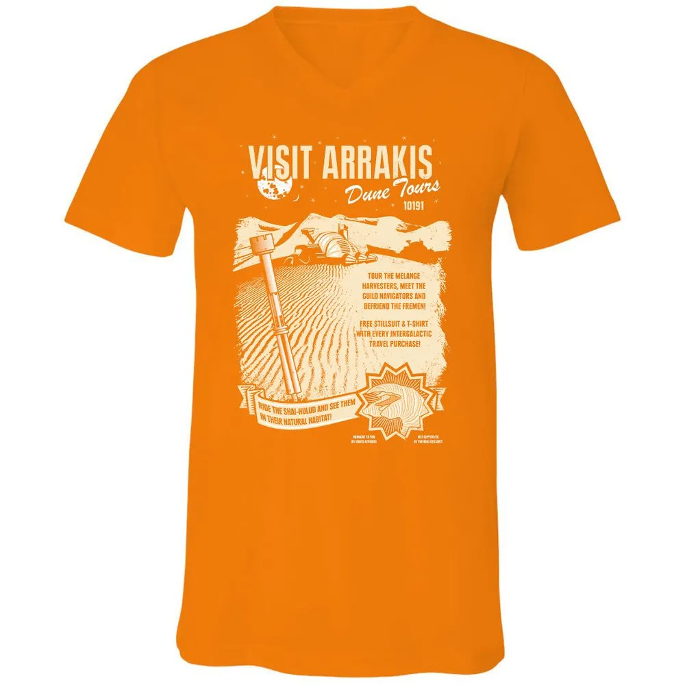 Unisex V-Neck T-Shirt - XM5NAZT2 - Orange - 11