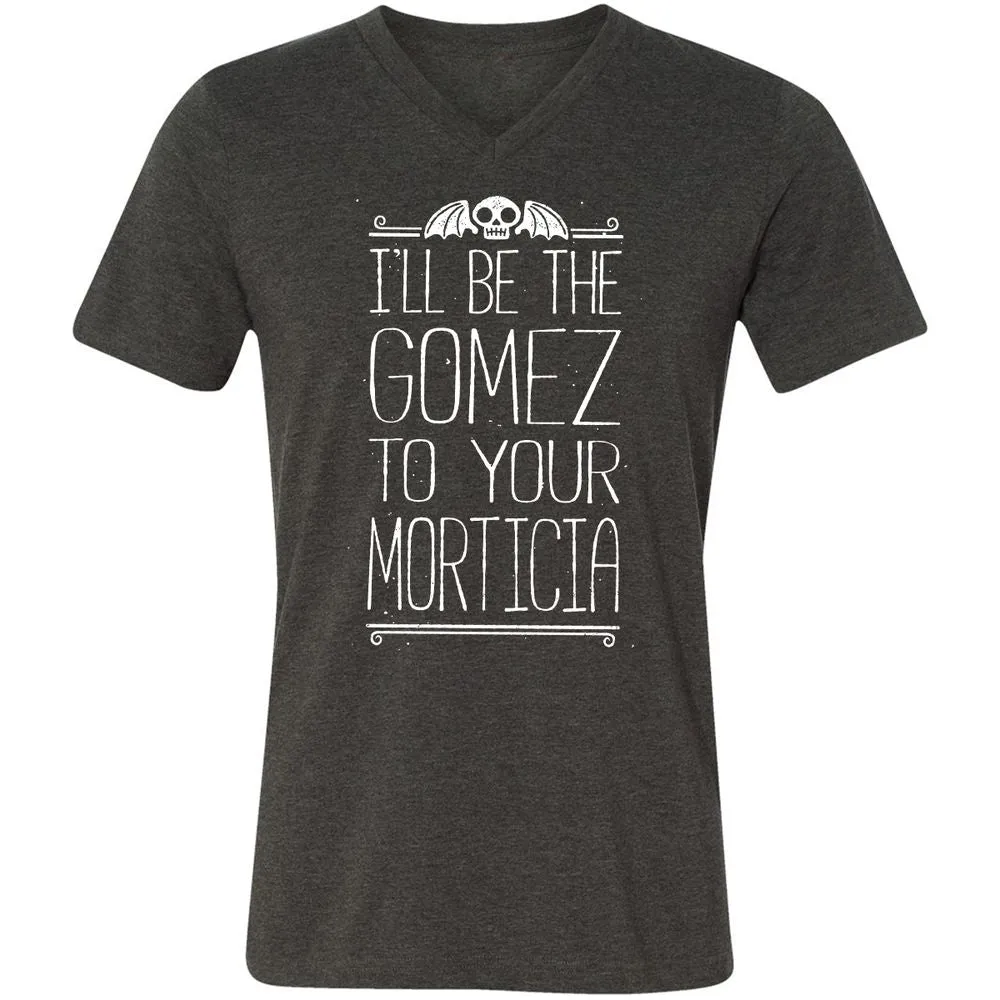 Unisex V-Neck T-Shirt - EK7GK5YN - Dark Grey Heather - 8