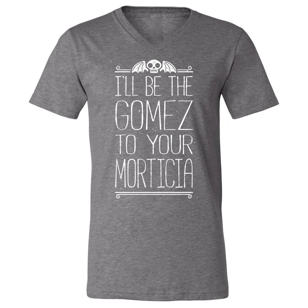 Unisex V-Neck T-Shirt - EK7GK5YN - Deep Heather - 13