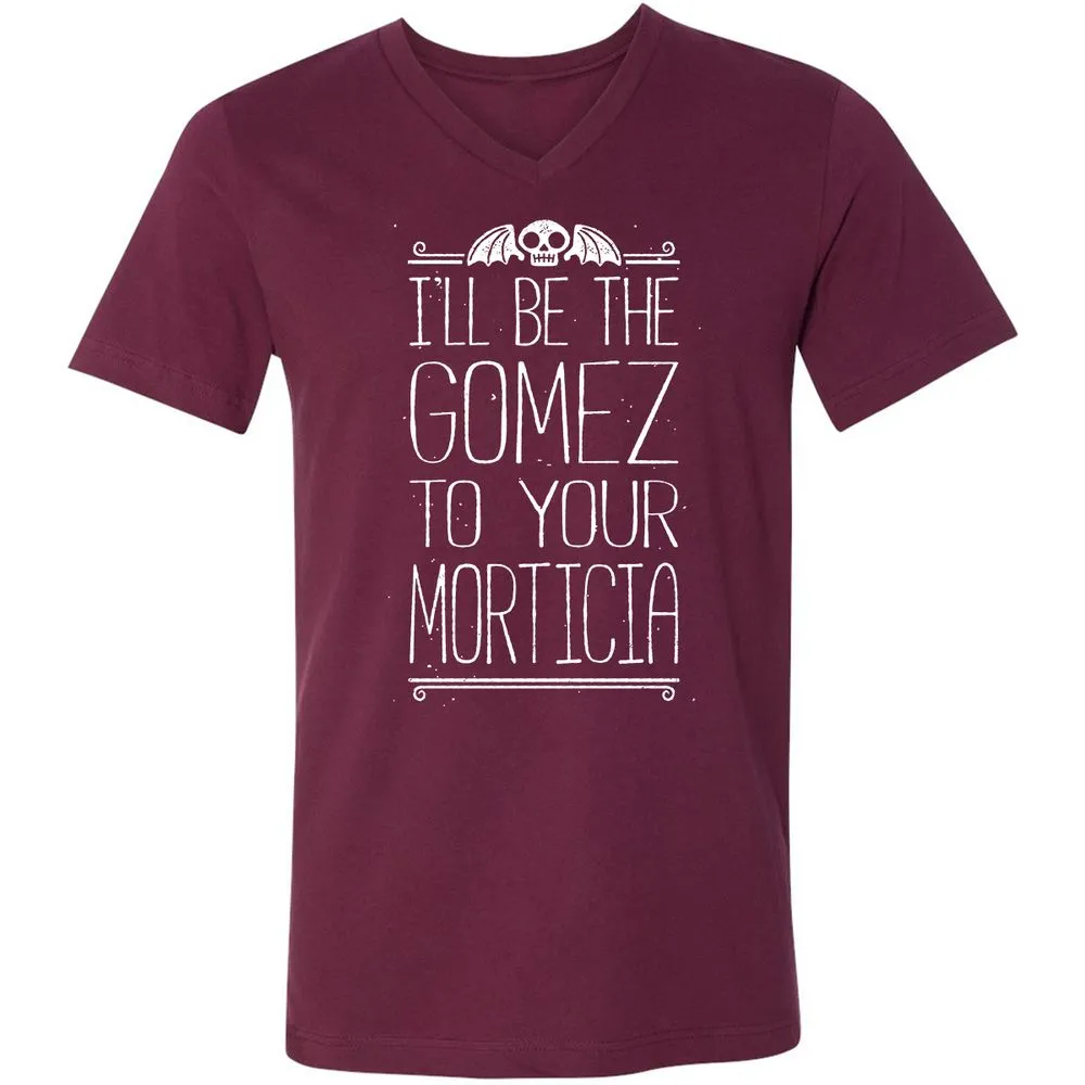 Unisex V-Neck T-Shirt - EK7GK5YN - Maroon - 6
