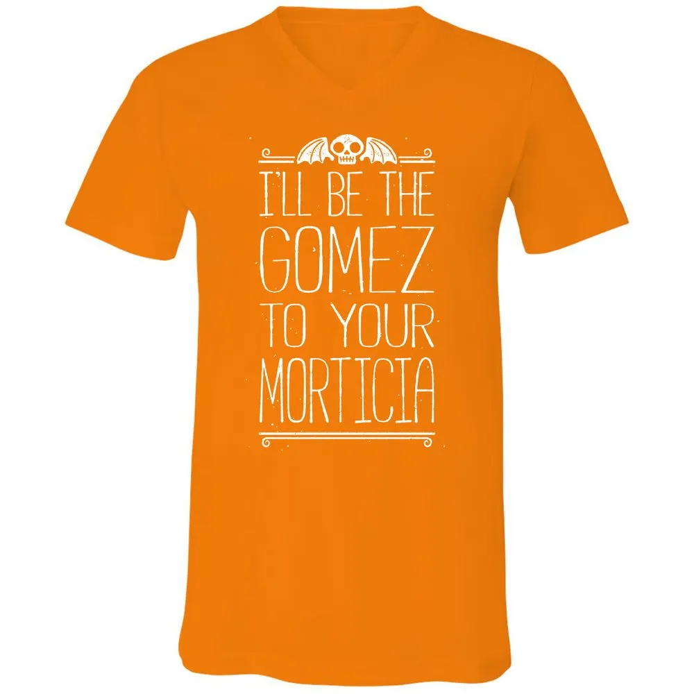 Unisex V-Neck T-Shirt - EK7GK5YN - Orange - 11