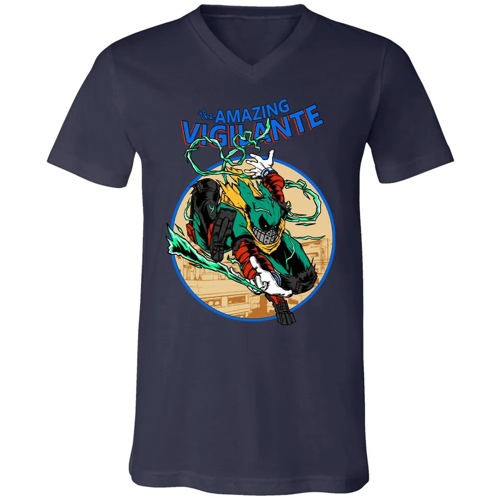 Unisex V-Neck T-Shirt - SC2RR7M5 - Navy - 2