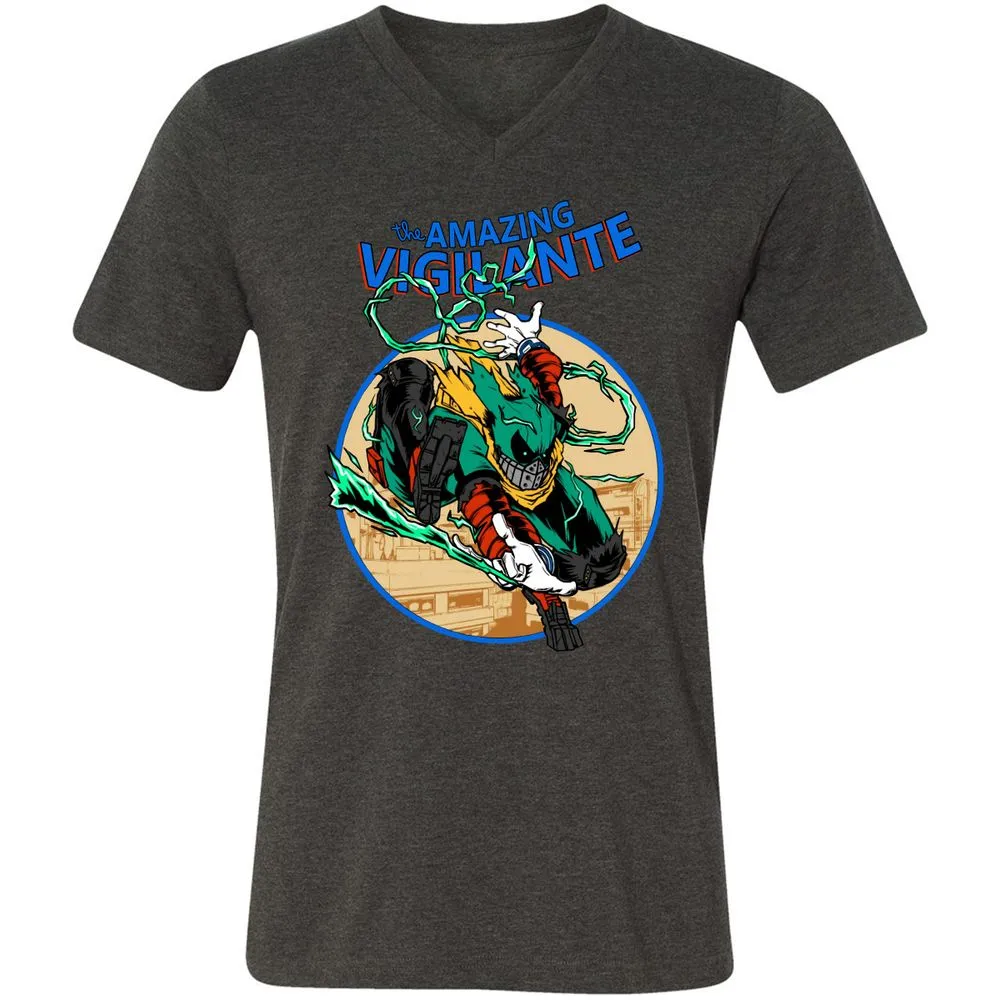 Unisex V-Neck T-Shirt - SC2RR7M5 - Dark Grey Heather - 8