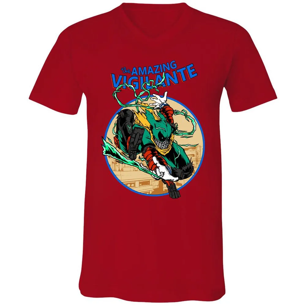 Unisex V-Neck T-Shirt - SC2RR7M5 - Red - 3