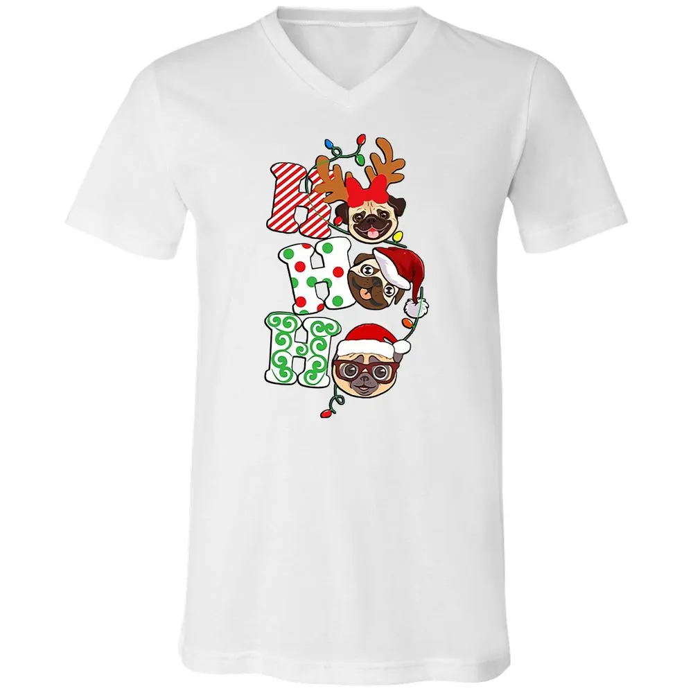 Unisex V-Neck T-Shirt - VXZ68U8F - White - 5