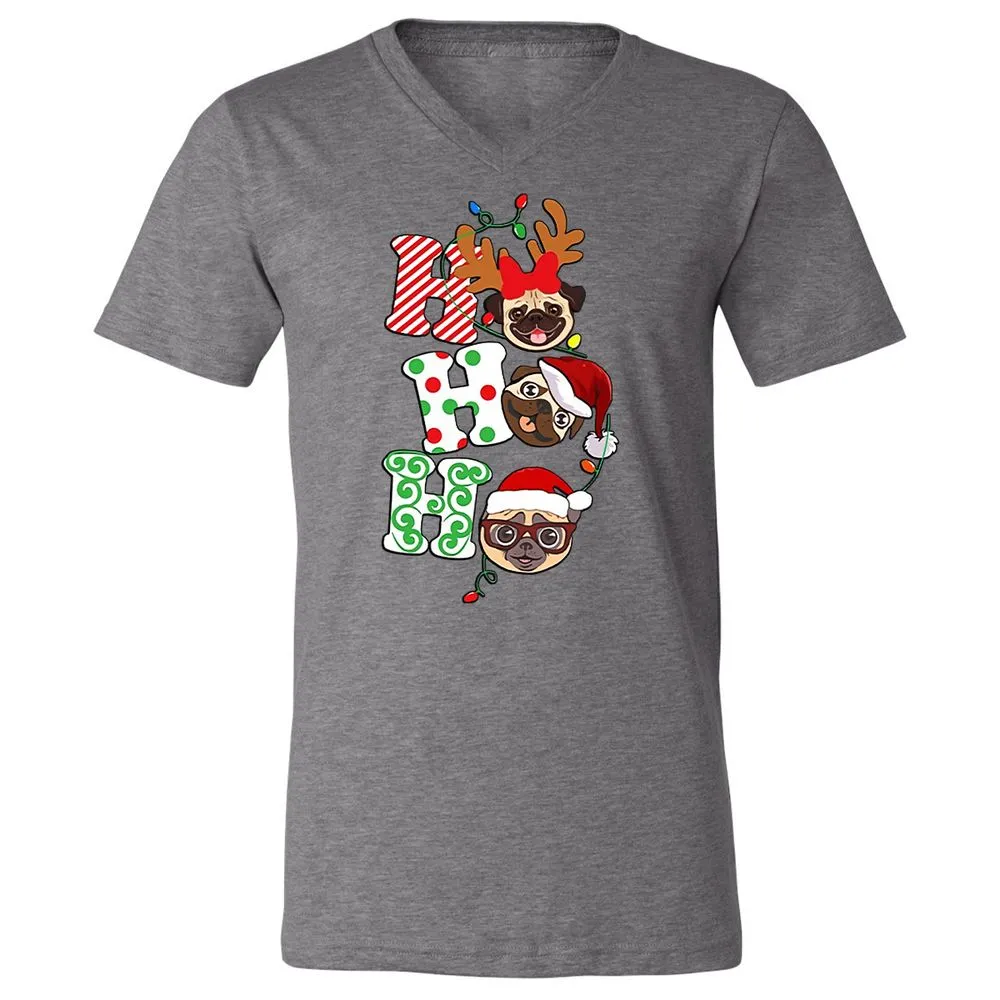 Unisex V-Neck T-Shirt - VXZ68U8F - Deep Heather - 13