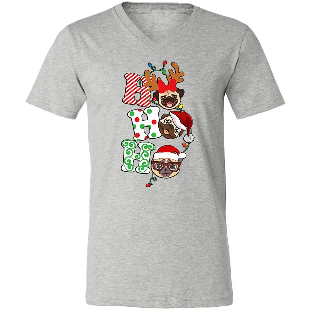 Unisex V-Neck T-Shirt - VXZ68U8F - Athletic Heather - 7