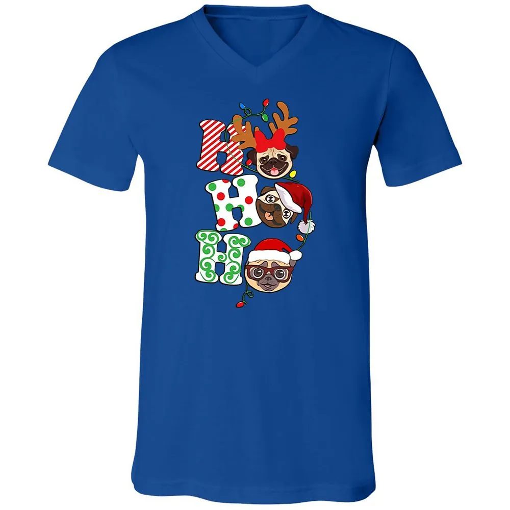 Unisex V-Neck T-Shirt - VXZ68U8F - True Royal - 4