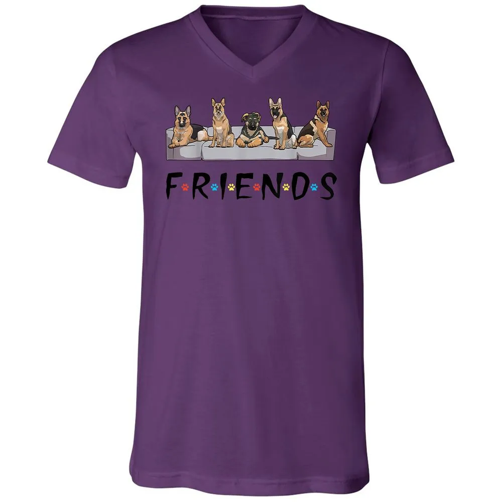Unisex V-Neck T-Shirt - GMM3Y695 - Team Purple - 9