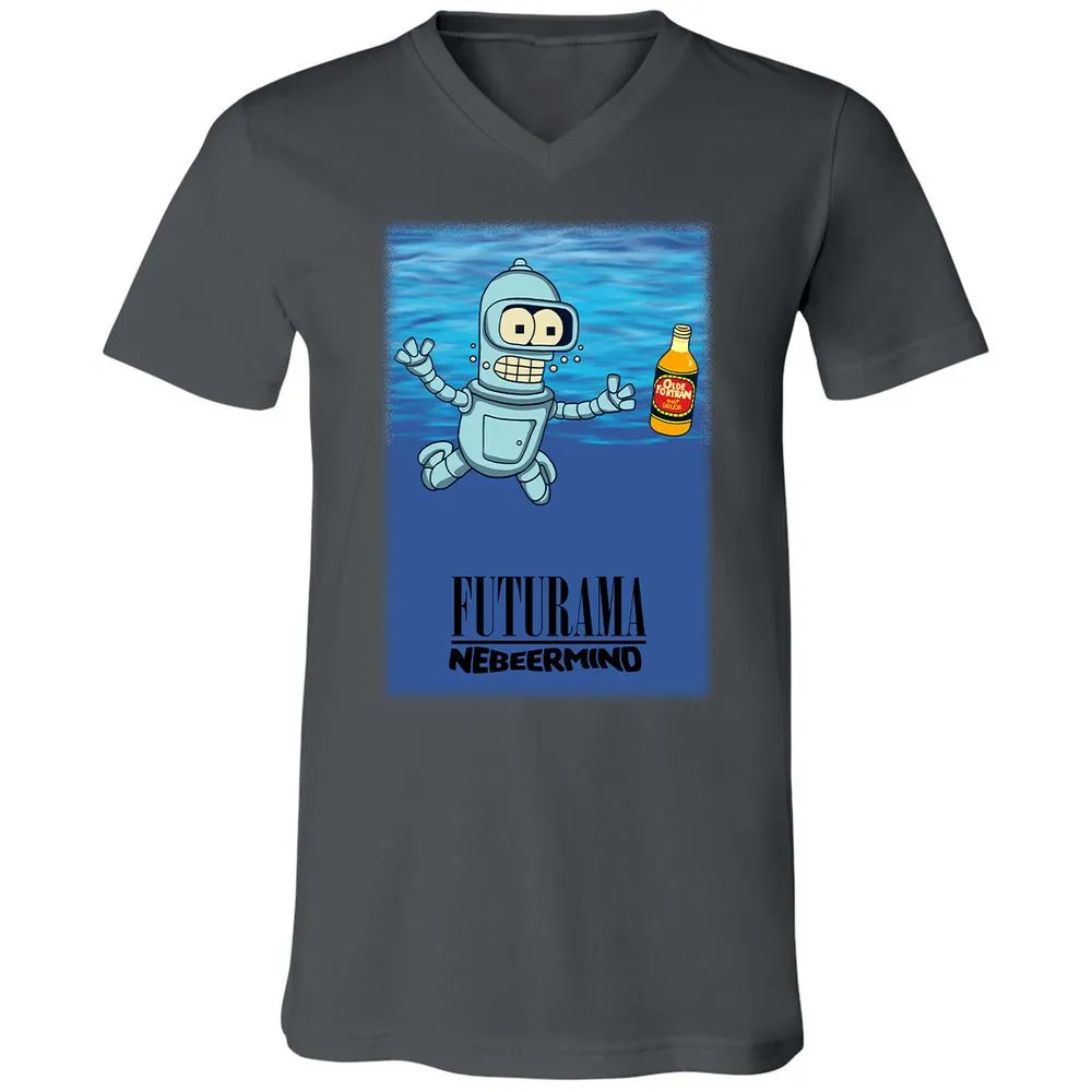 Unisex V-Neck T-Shirt - 737VUVMN - Asphalt - 12