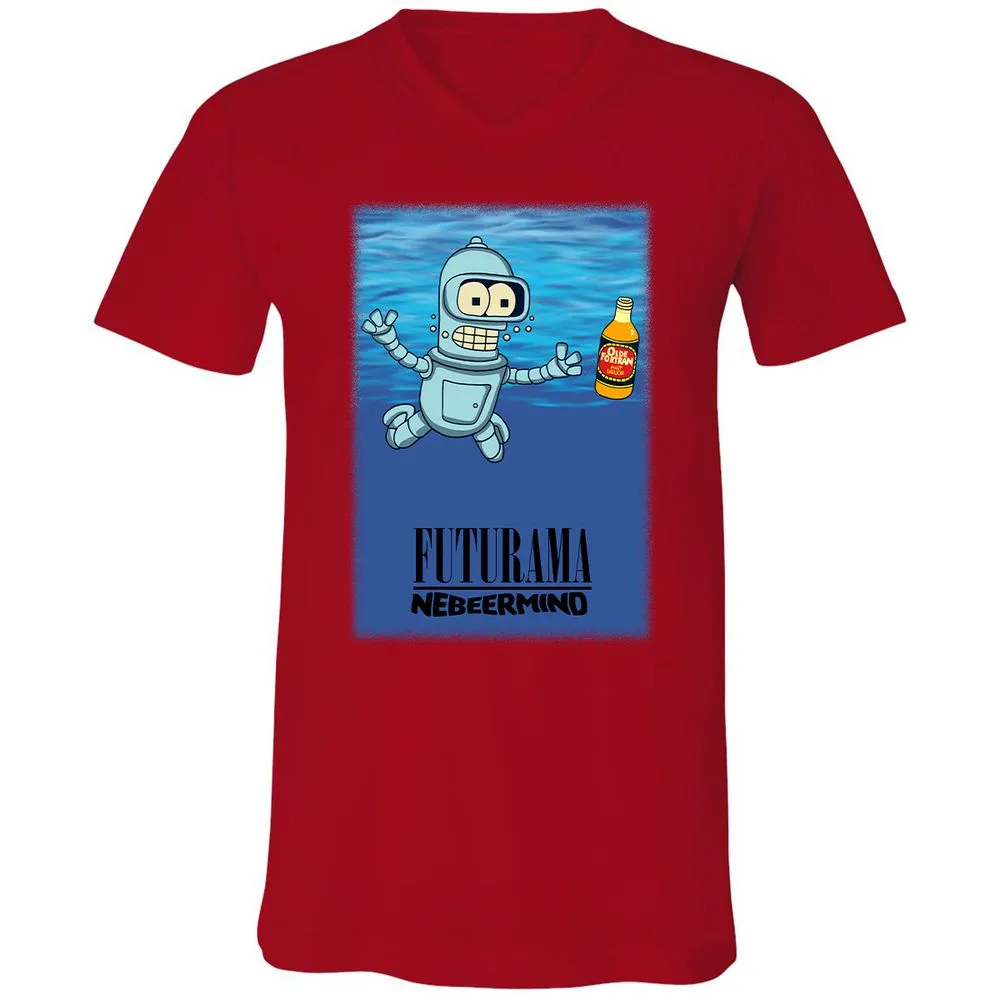 Unisex V-Neck T-Shirt - 737VUVMN - Red - 3
