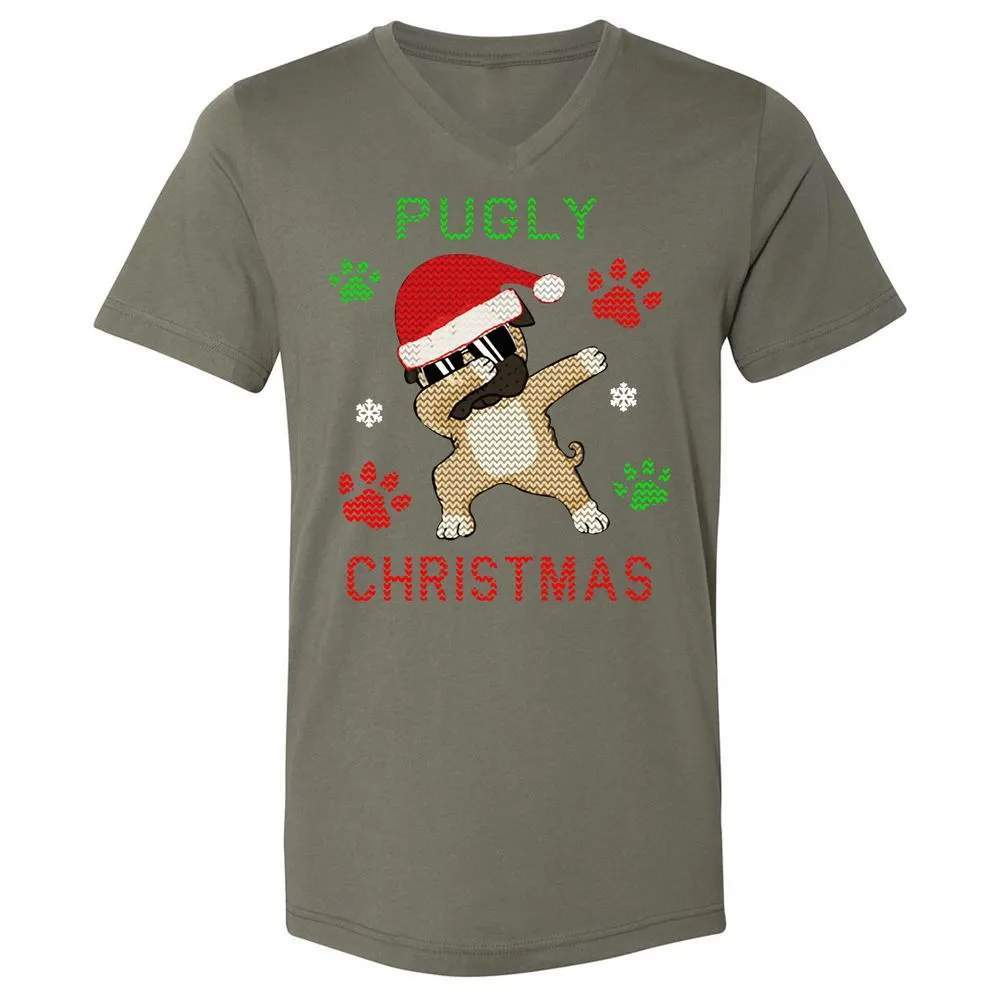 Unisex V-Neck T-Shirt - VBAC8H4S - Military Green - 10