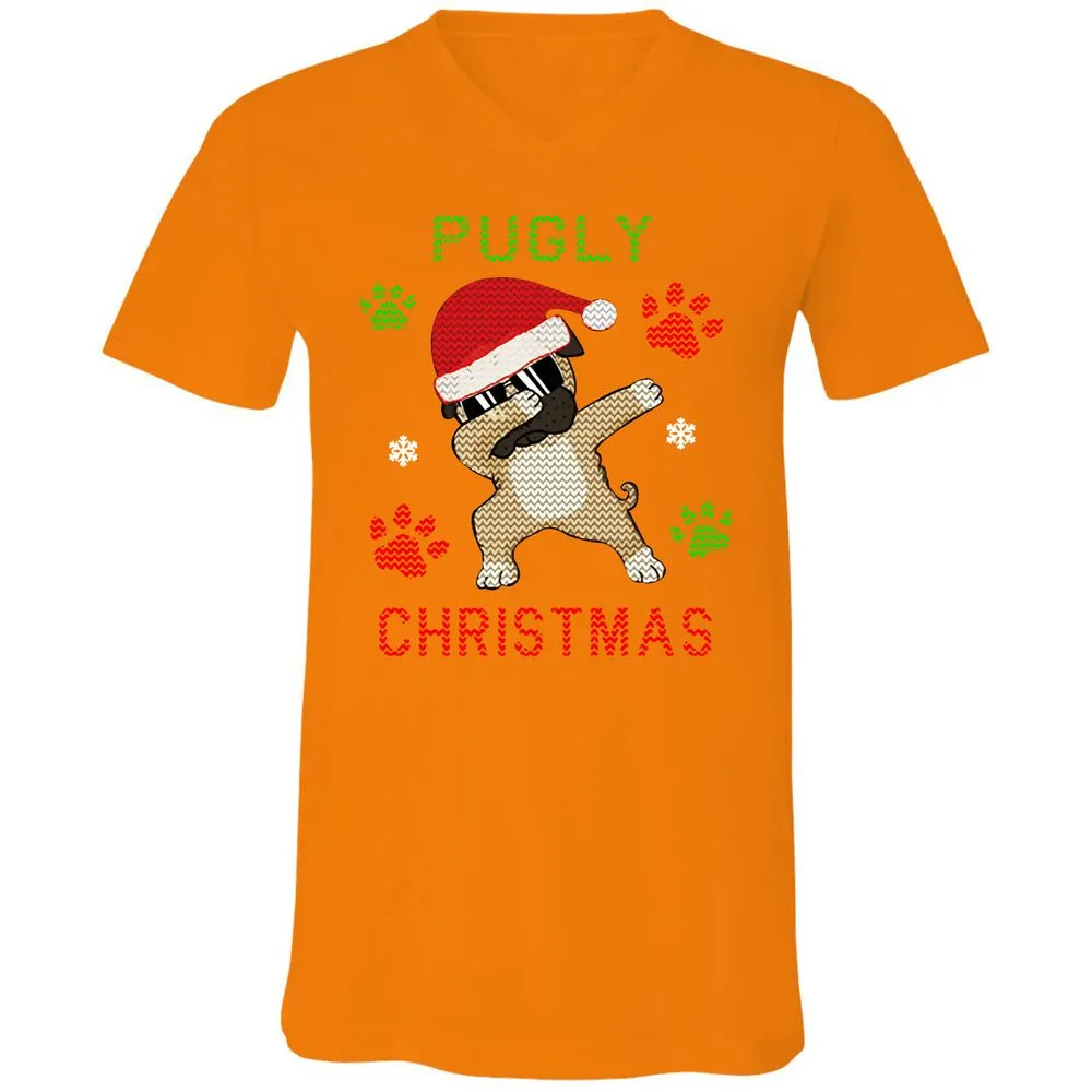 Unisex V-Neck T-Shirt - VBAC8H4S - Orange - 11