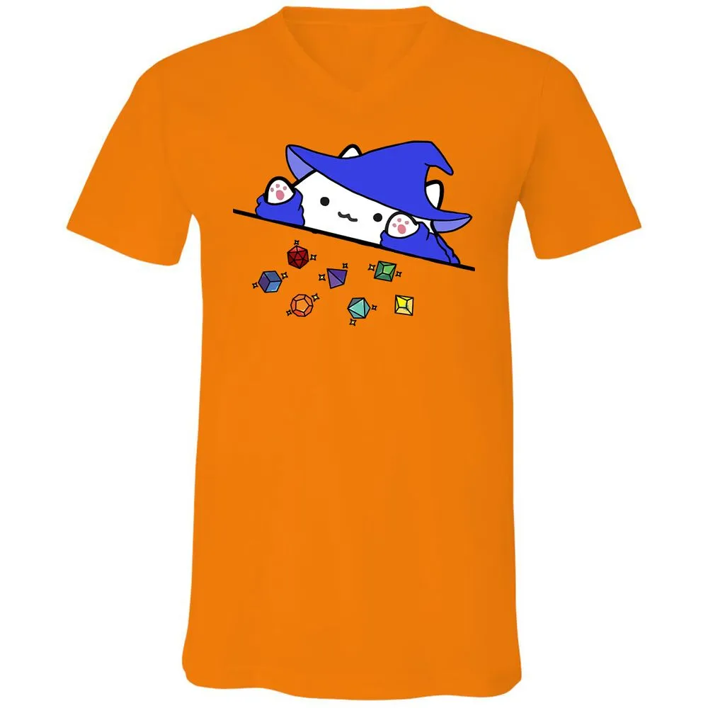 Unisex V-Neck T-Shirt - ZUYVRRDU - Orange - 11