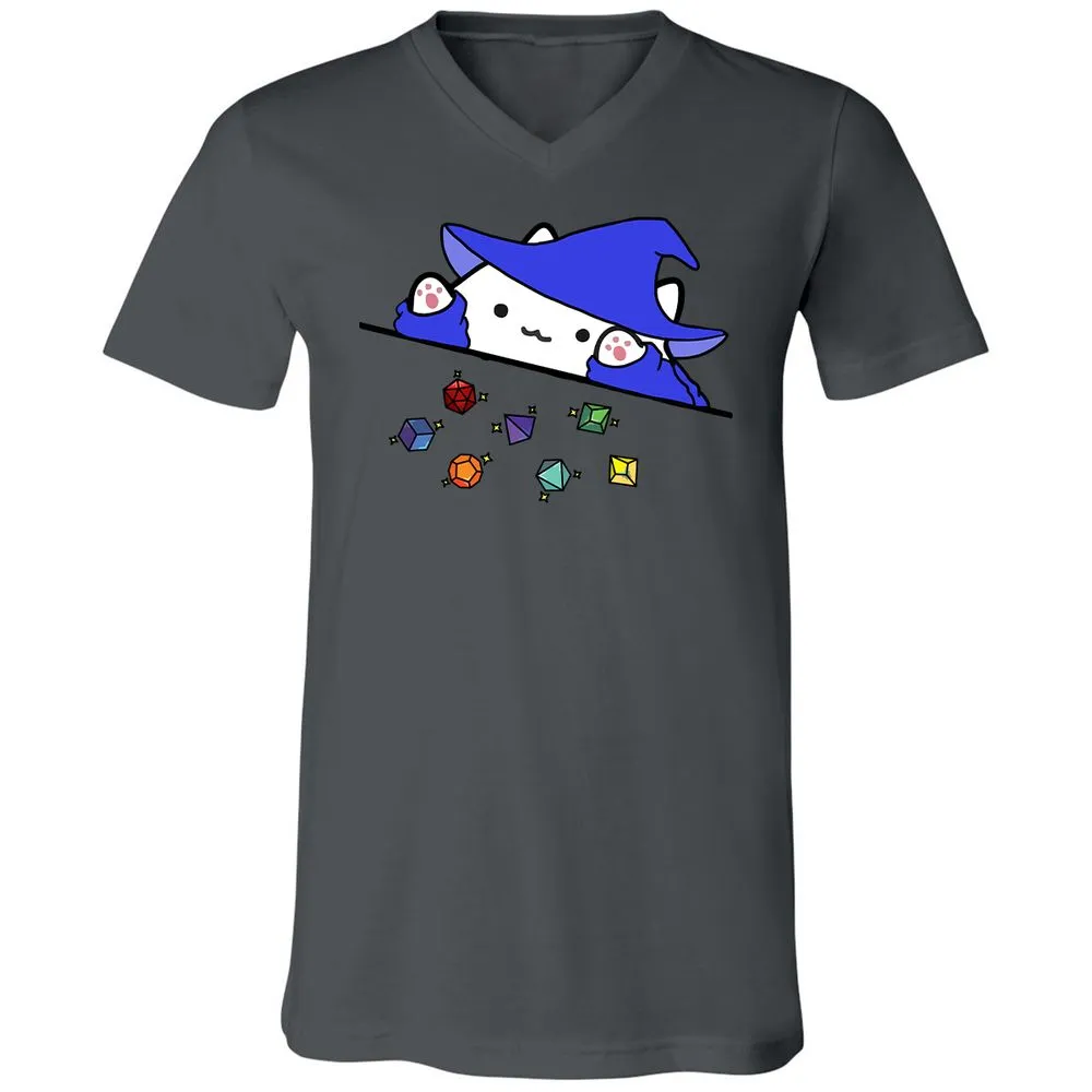 Unisex V-Neck T-Shirt - ZUYVRRDU - Asphalt - 12
