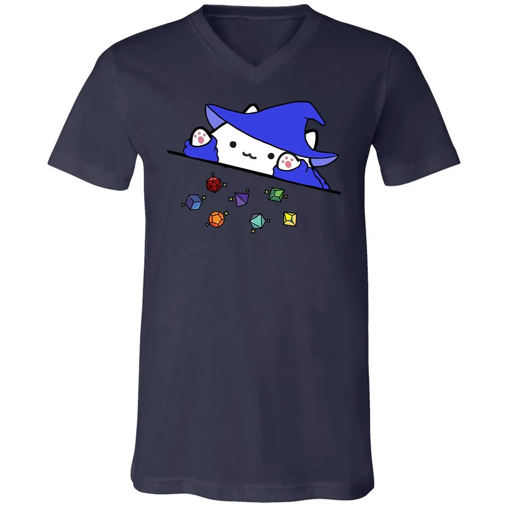 Unisex V-Neck T-Shirt - ZUYVRRDU - Navy - 2