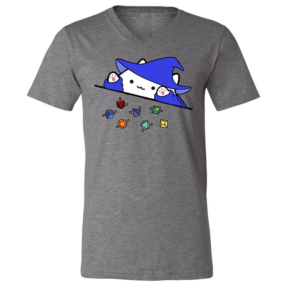 Unisex V-Neck T-Shirt - ZUYVRRDU - Deep Heather - 13