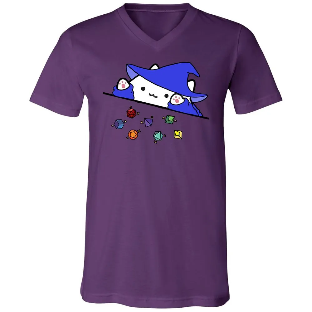 Unisex V-Neck T-Shirt - ZUYVRRDU - Team Purple - 9