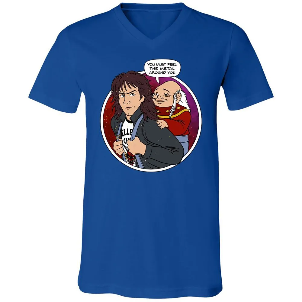 Unisex V-Neck T-Shirt - ZWSC5BEV - True Royal - 4