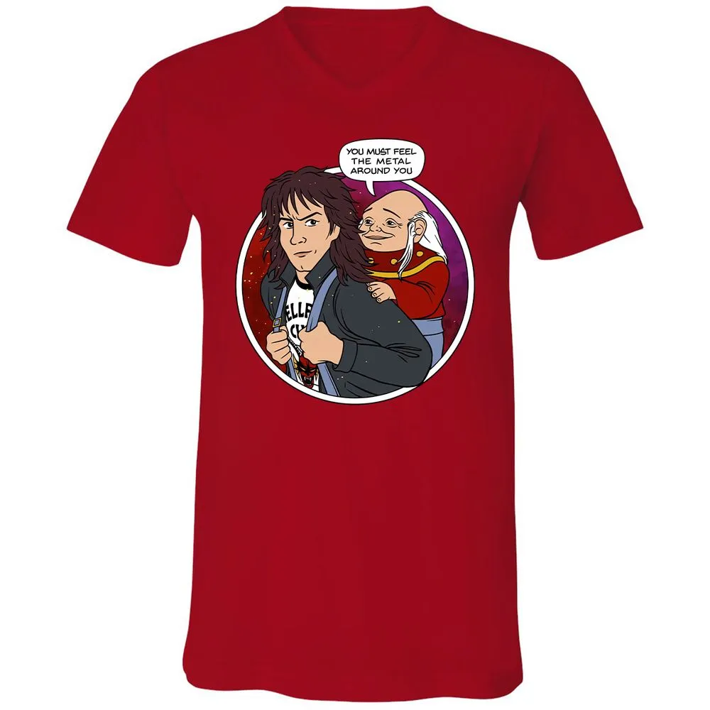 Unisex V-Neck T-Shirt - ZWSC5BEV - Red - 3