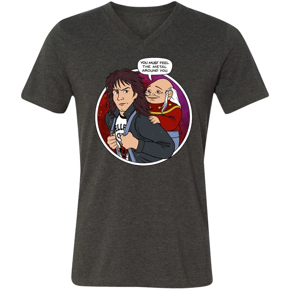 Unisex V-Neck T-Shirt - ZWSC5BEV - Dark Grey Heather - 8
