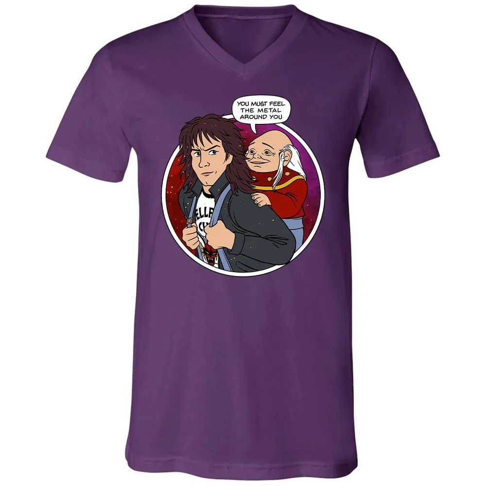 Unisex V-Neck T-Shirt - ZWSC5BEV - Team Purple - 9