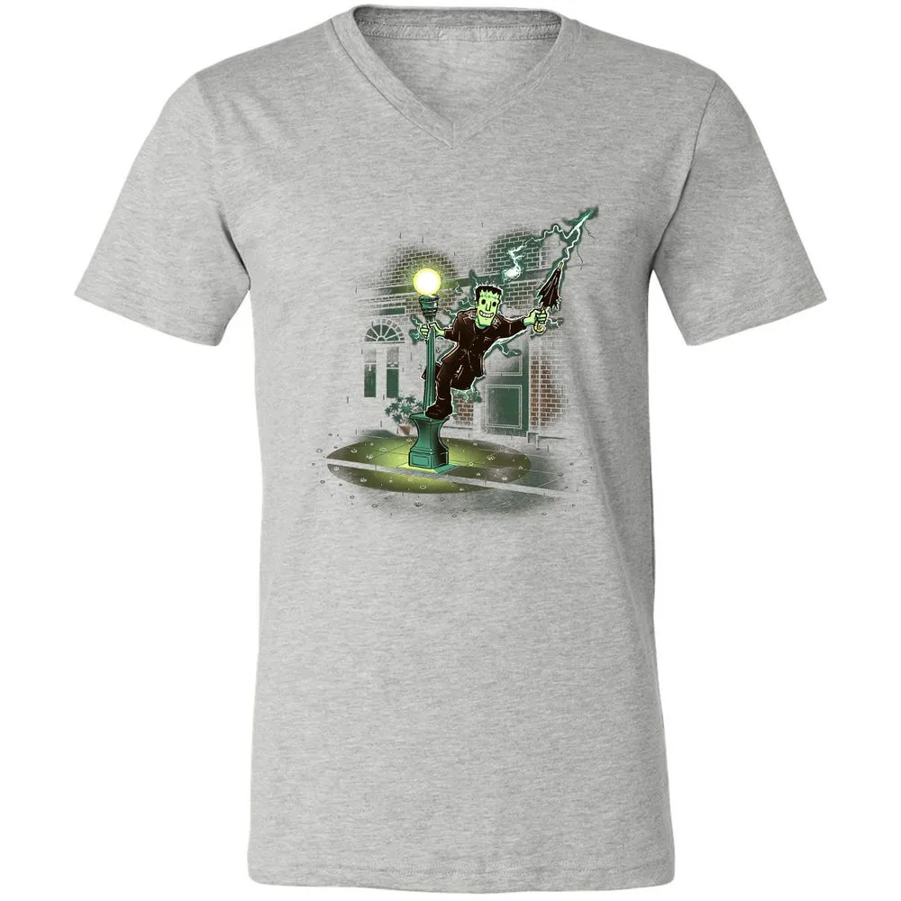 Unisex V-Neck T-Shirt - A8G7CLDX - Athletic Heather - 7