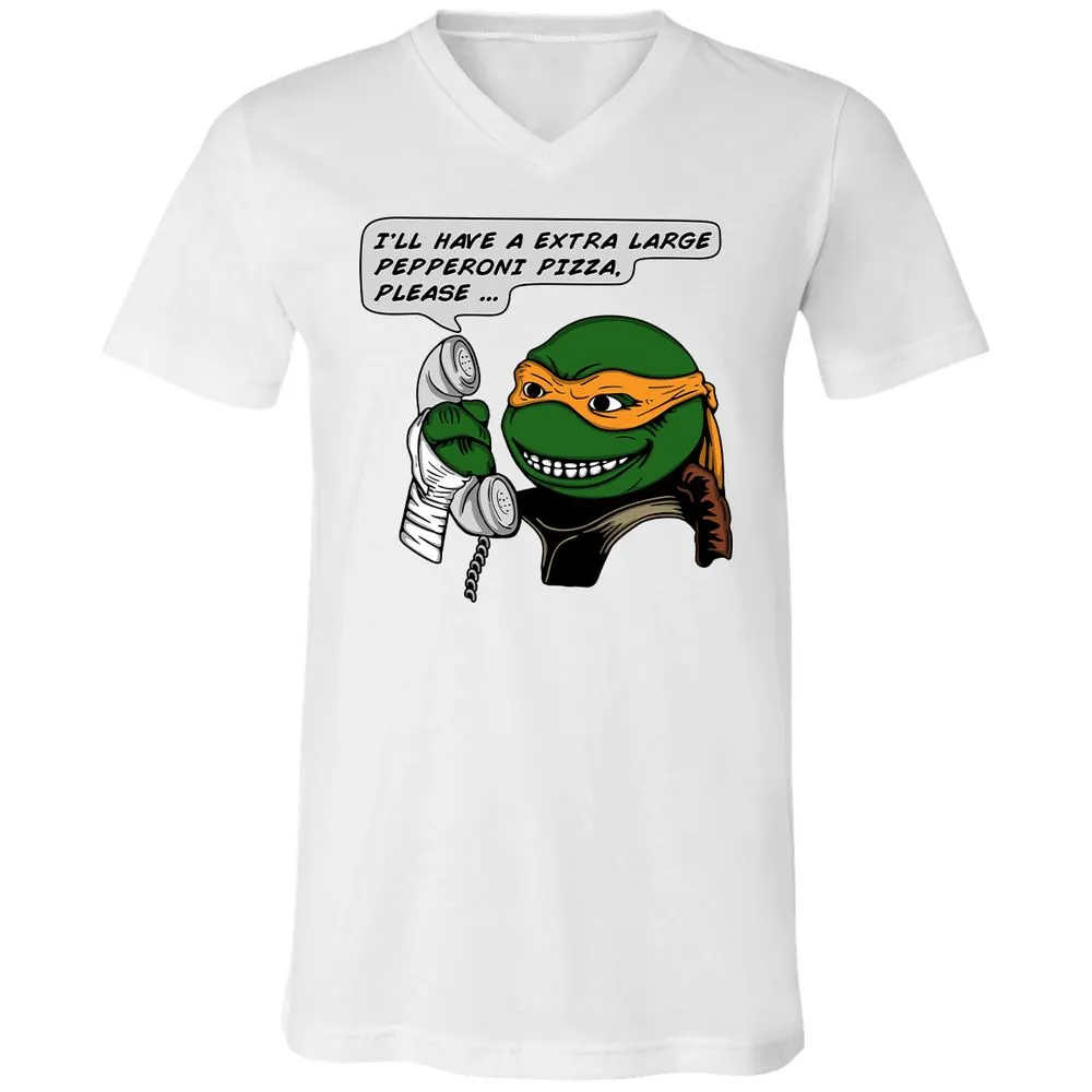 Unisex V-Neck T-Shirt - WYY5ZHMA - White - 5