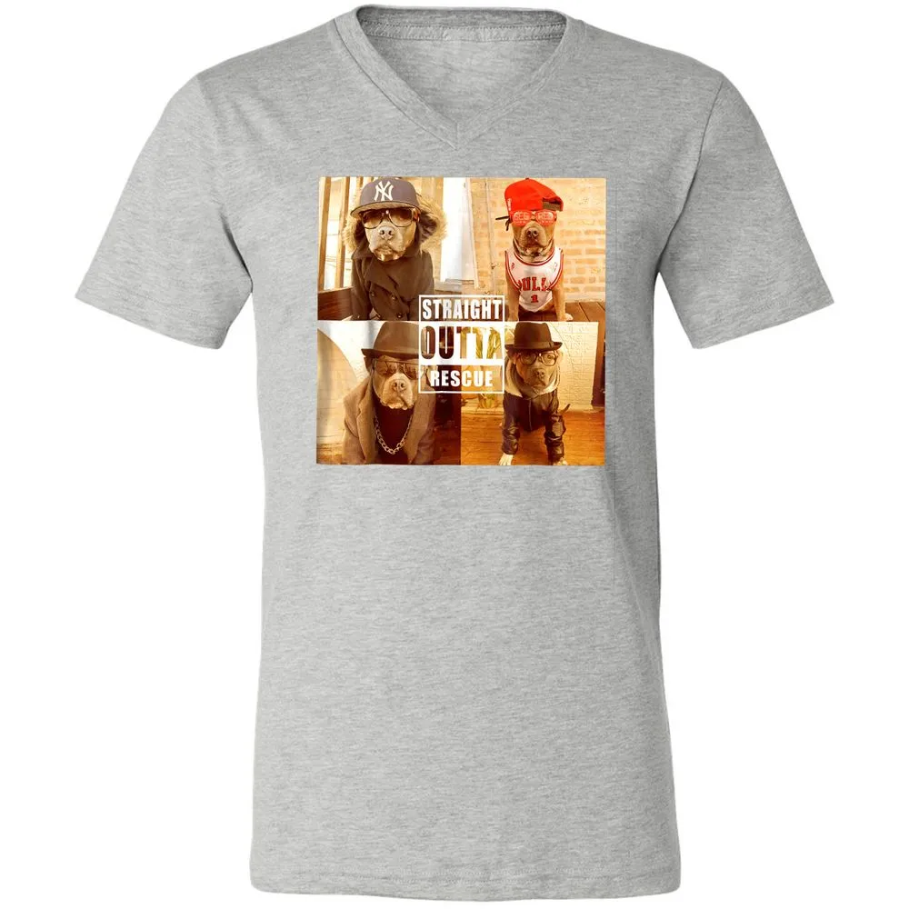 Unisex V-Neck T-Shirt - PYQ6PKWF - Athletic Heather - 7