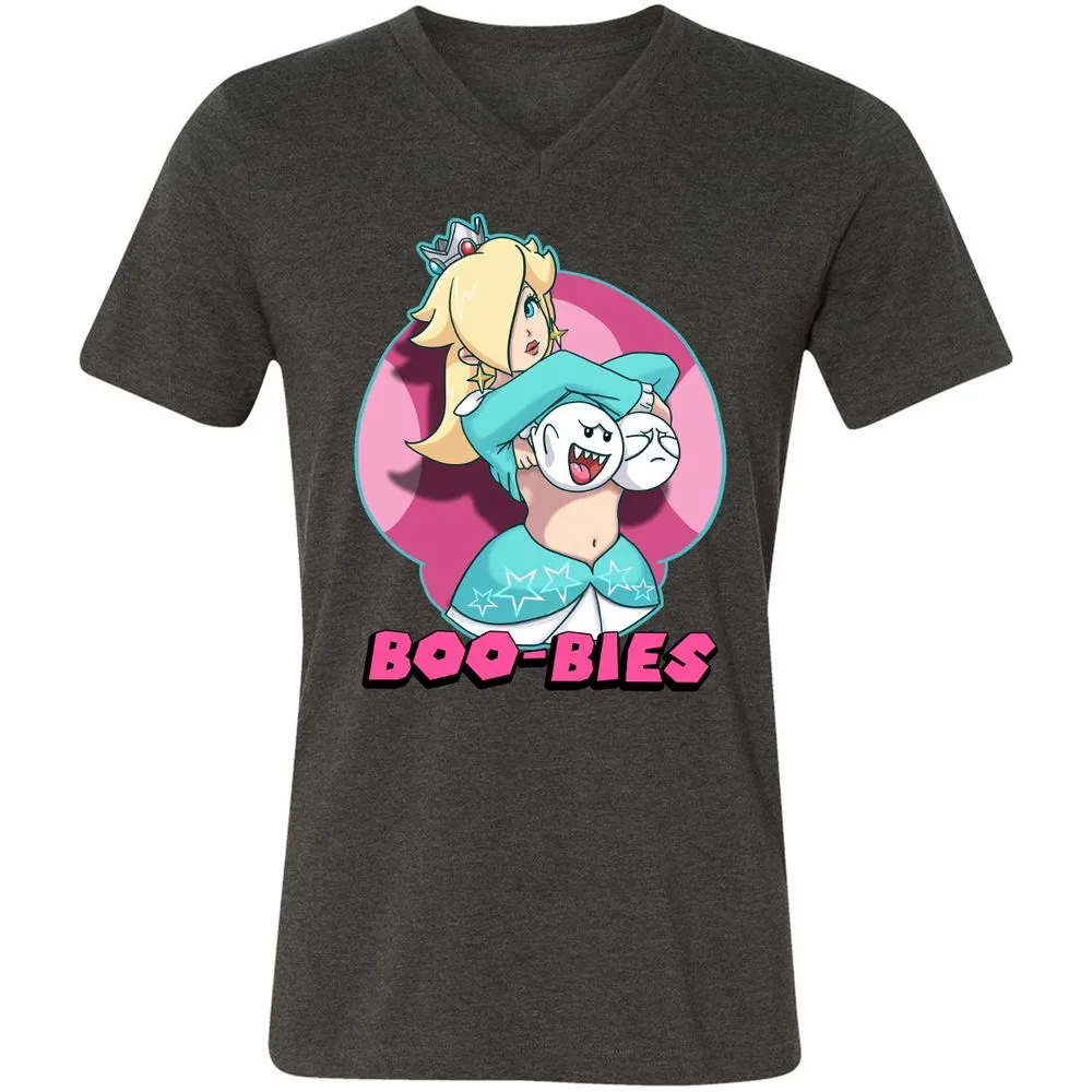 Unisex V-Neck T-Shirt - W3SX4JWQ - Dark Grey Heather - 8