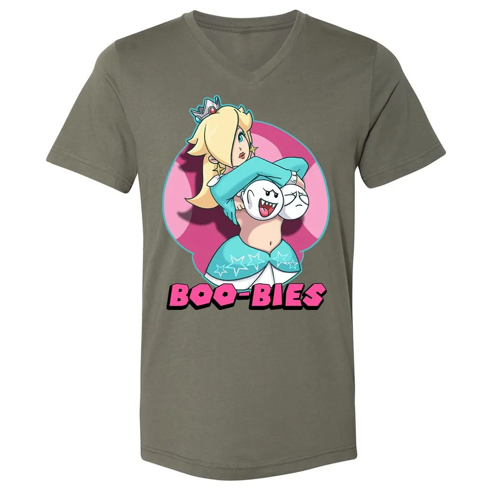 Unisex V-Neck T-Shirt - W3SX4JWQ - Military Green - 10