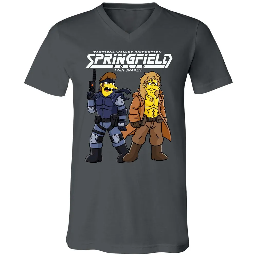 Unisex V-Neck T-Shirt - WKJ74NRA - Asphalt - 12